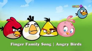 Finger Family Angry Birds Song - Daddy Finger Nursery Rhymes Cartoon