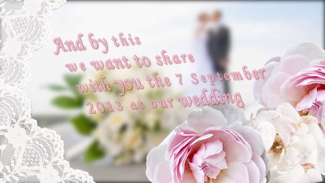 приглашение на свадьбу на английском языке.avi смотреть онлайн