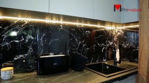 Кухня под потолок из ЛДСП Egger. Матовые фасады Perfect Sense matt. Project A1