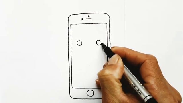 Rasm chizish |Telefon rasmini chizish|Сурет салу |Сурет салуды үйрену|как нарисовать телефон