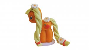 ✿ Эпл Джек из пластилина Плей До My little pony Мой Маленький Пони Дружба это чудо Applejack