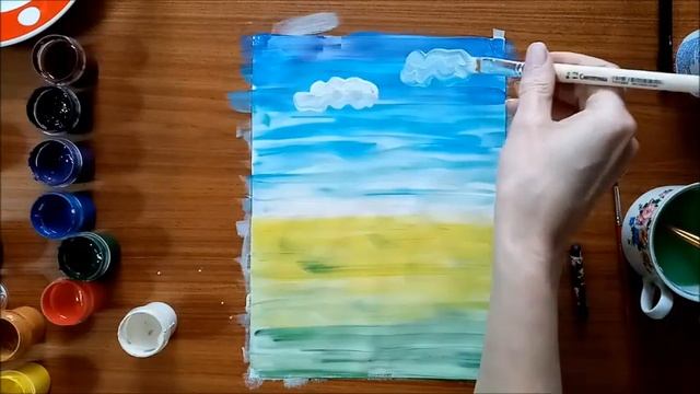#Рисуем_вместе. Как нарисовать берёзу.