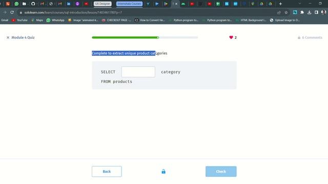 39 Module 4 Quiz + Certificate | Introduction to SQL | Sololearn