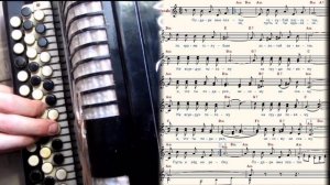 Подари мне платок - на баяне с нотами.mp4