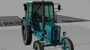 Трактор Беларус МТЗ-80 3D модель сделана в Rhinoceros.