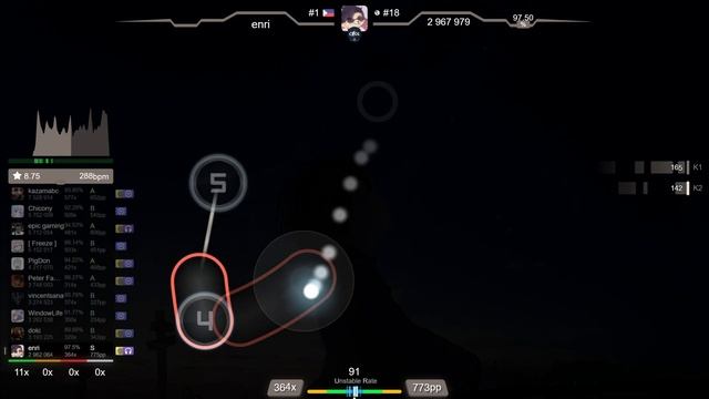 ? 9.1⭐ enri | THE ORAL CIGARETTES - 5150 [Mir's Extra] +HDDT 98.41% (#1 960pp FC) - osu! смотреть онлайн