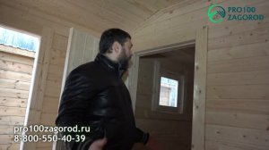 Баня 6х2,3 из профилированного бруса