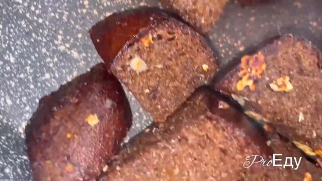 Простая, вкусная закуска на все случаи ! ЧЕСНОЧНЫЕ ГРЕНКИ ИЗ ЧЕРНОГО ХЛЕБА НА СКОВОРОДЕ???