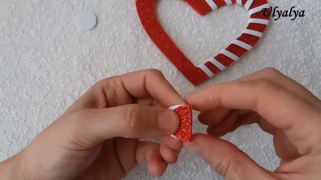 DIY❤️Valentine Card From Foamiran❤️Сердечко из фоамирана ❤️Валентинка из фоамирана❤️ Foamiran Heart