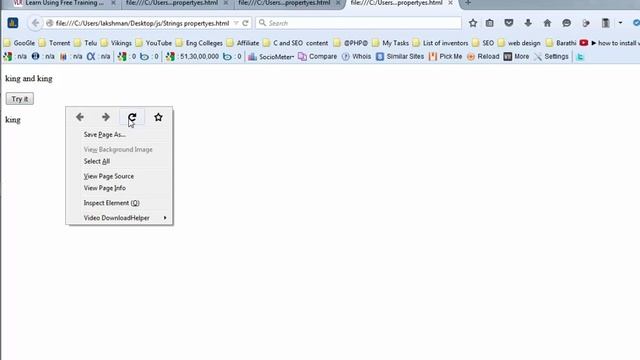 Search, Substring, Slice Methods in Javascript   --    English 24-vlr training