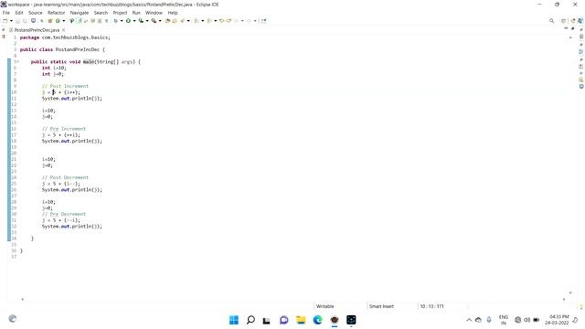 Java - Post Pre Increment and Decrement | TECH BUZZ BLOGS смотреть онлайн
