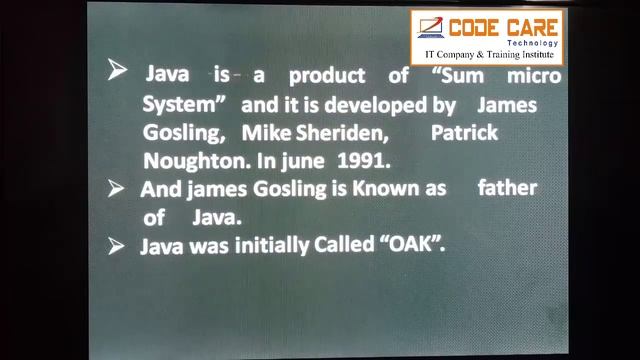 JAVA Programming Language, JAVA introduction