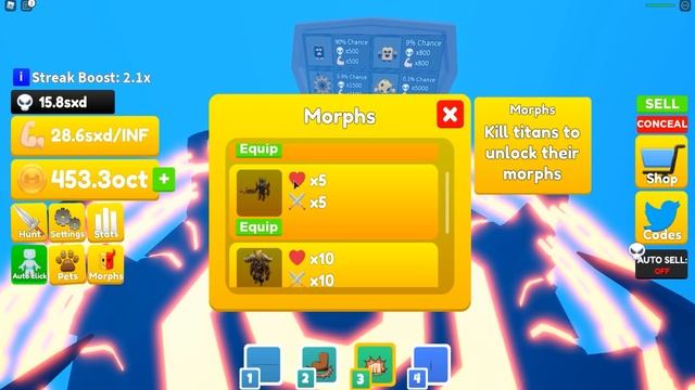 КАЧОК С ТОПОВОЙ ТРАНСФОРМАЦИИ СТАЛ В 10 РАЗ СИЛЬНЕЕ В ЛИФТИНГ ТИТАНАХ! ROBLOX Lifting Titans смотреть онлайн