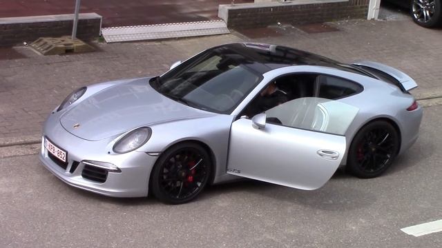 Porsche 911 Carrera 4 GTS (991) start and leave смотреть онлайн
