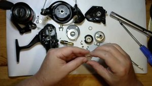 Катушка Okuma Carbonite XP Feeder CBV-55F - обзор с разбором+апгрейд (катушка для левши).