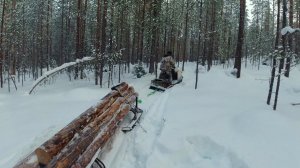 ИЗБА В ГЛУХОМ МЕСТЕ. ЭТАП СТРОЙКИ ТАЁЖНОГО ЗИМОВЬЯ. ТАСКАЕМ БРЁВНА. ТЕХНИКА НА ПРЕДЕЛЕ. ПУТЬ К МЕЧТЕ