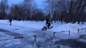 Питбайк на гусенице тестдрайв