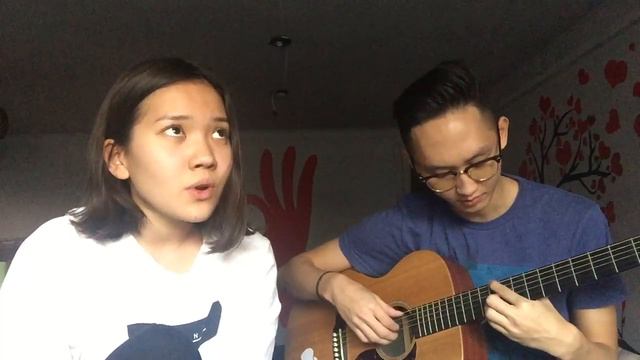 Acoustic cover - Crazy in Love  (Kadebostany) by Aizhan and Eric