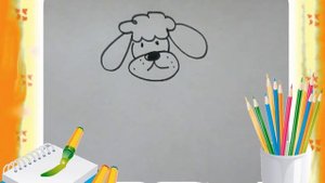 Рисование с детьми 4-5 лет Давай нарисуем Собаку