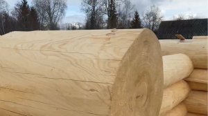 Рубка сруба под рубанок. Дом-баня из круглого леса ?