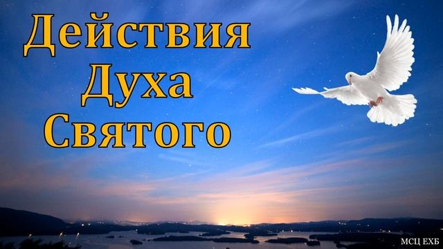 Действия Духа Святого. В. Дорошенко. МСЦ ЕХБ