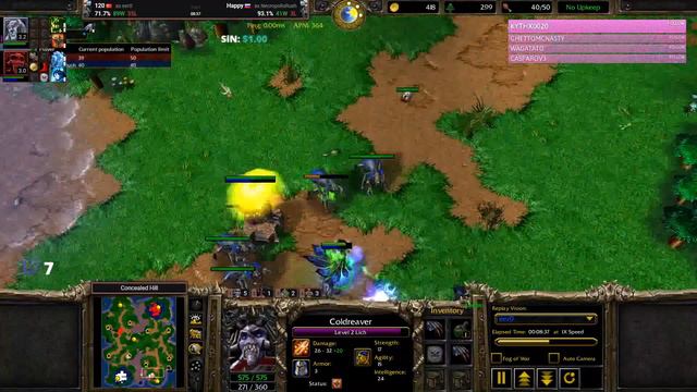 120 vs Happy - Warcraft 3 Netease Pro Replay Commentary смотреть онлайн
