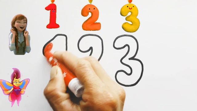 How to draw 123 For kids |Сурет салу /Сурет селып ейрену