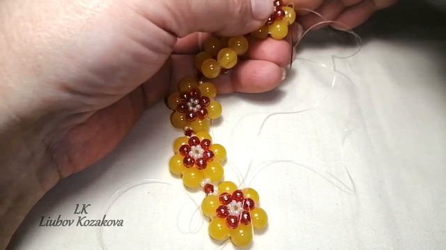Браслет из бисера и бусин(123)/Подробный Мастер Класс