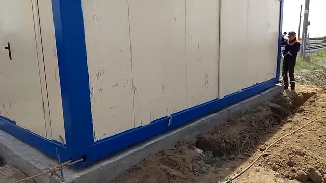 Установка модуля КТСМ на фундамент смотреть онлайн