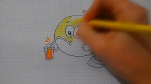 Как нарисовать АПЕЛЬСИН #93 / How to draw a ORANGE