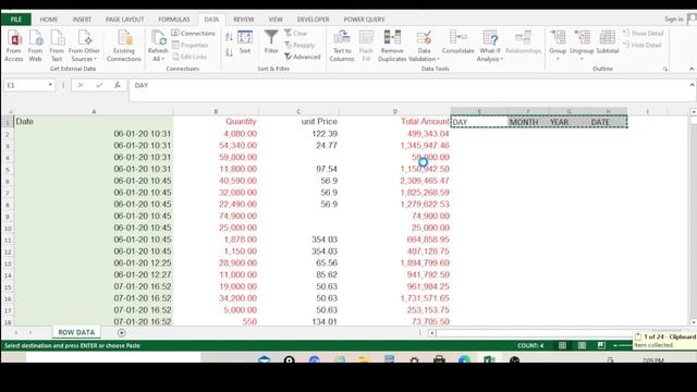 DATE CONVERSION, How  To Correct Date  Error  In excel , DATA Analysis, excel, Microsoft excel,
