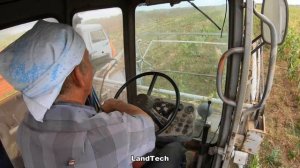 Давно такого не видел - комбайн КСК-100 убирает кукурузу на силос!