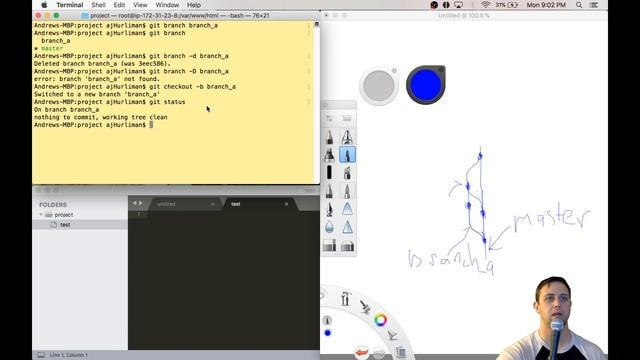 Learn Git - 02 - Branching смотреть онлайн