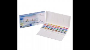 Art Manij ОБЗОР #Акварельные краски "Белые ночи" #Невская палитра 36 цветов