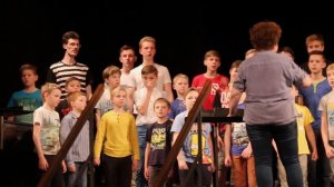 Rehearsal of "Barinya" by Boys Choir DUBNA