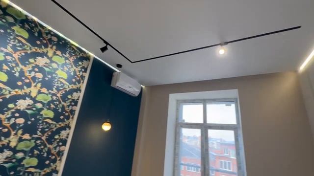 Спальня с трековыми светильниками (Красноармейская) смотреть онлайн