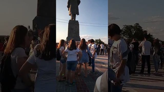 Открытие фонтана красноармейский район  у монумента