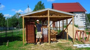 ⭕️ НАВЕС НЕ КАК У ВСЕХ - СОХРАНИТЬ И ЗАЩИТИТЬ ОТ ДОЖДЯ ДОСКИ Ч.2