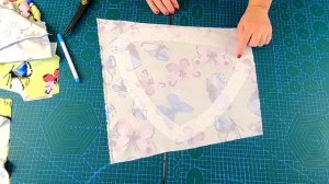 Платье с бабочками. Отрезное по линии талии со складками по юбке. Пошив от А до Я.mp4