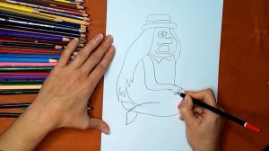 Как нарисовать водяного. Онлайн-школа рисования "Малевашки"