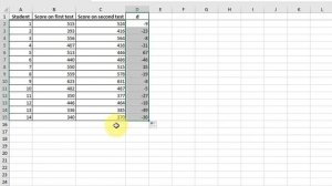 How to find the standard deviation of the mean difference in a paired sample t-test using Excel