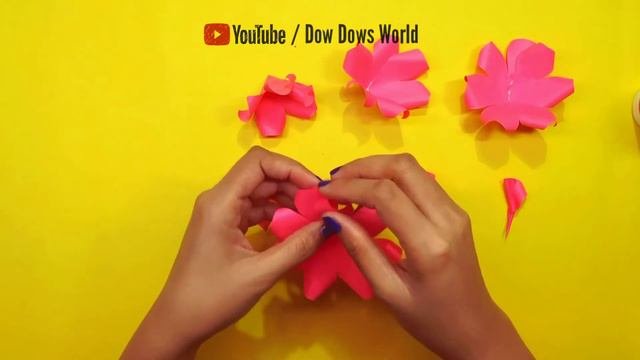 Paper flower / How to make Papar Flower / Paper flower for Decoration/ Paper flower /  #paperflower