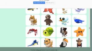 сайт на каторам можно узнать стоимасть питомца в adopt me