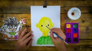 Как нарисовать МАМУ - Акварель Детский сад - рисуем с РыбаКит