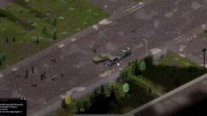 Городская сумасшедшая и синий трактор в Project Zomboid ♀️ Что это? Новый мод или везение ?