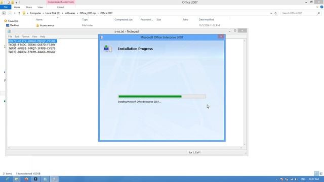 How to Install Ms-office 2007/ Office-2007 installation/By simple method installation of Ms-2007 смотреть онлайн