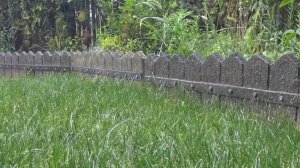 Декоративный заборчик из железобетона.