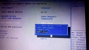 Error bios legacy boot of uefi only media При загрузке с флешки