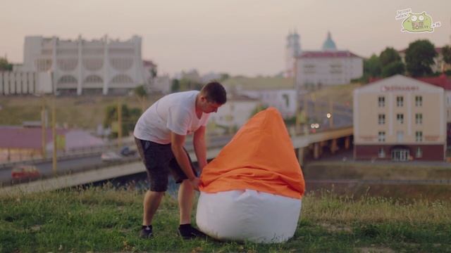 Как надеть чехол на кресло мешок bombom.by смотреть онлайн