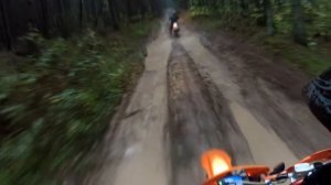 Мокрый прохват 26,09,2015 Racer RC250XZR ENDURO,Honda XR250 Baja